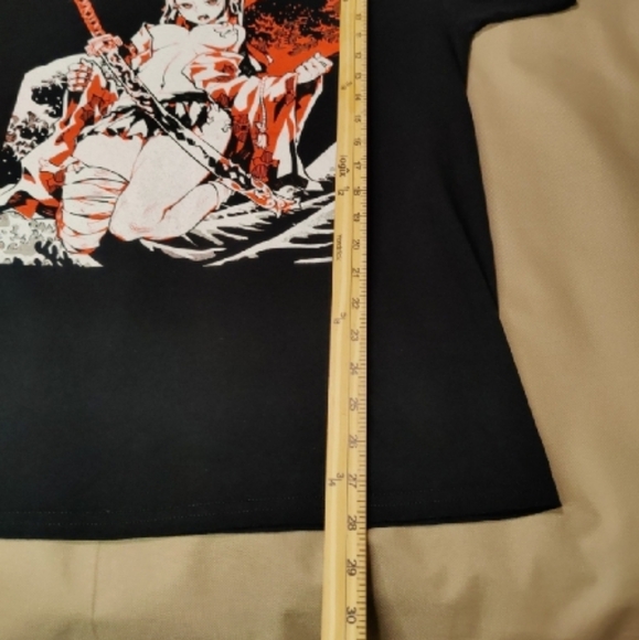 Bad Habits Anime Girl Black T-shirt. L - Picture 5 of 5